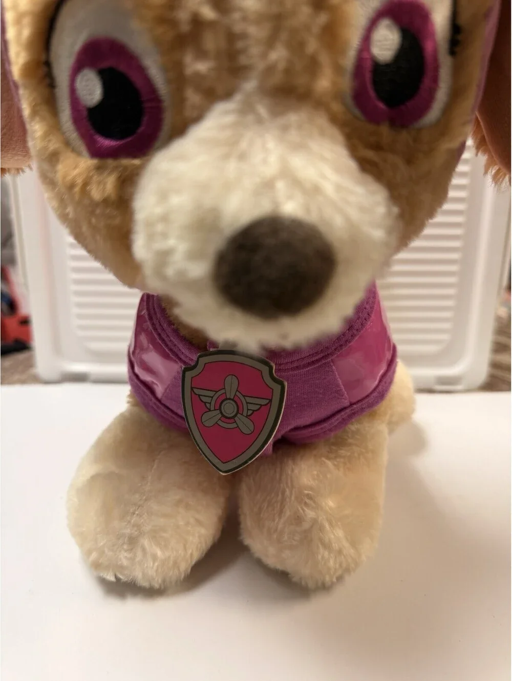 Build A Bear Nickelodeon Paw Patrol Skye Dog Plush 2018 W/ Hat And Collar